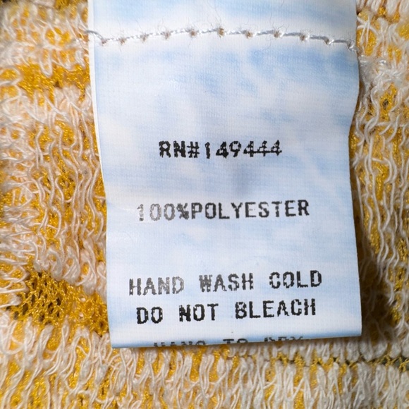 SirenLily Yellow and White maternity Floral Kimono. Size XL - Picture 9 of 10